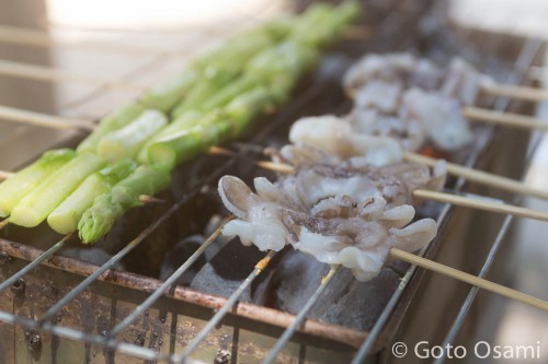 ヤンゴンで塩焼き