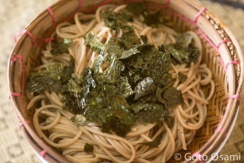 ざる蕎麦のできあがり