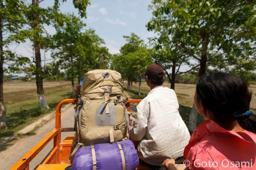 トウンベイン・サイケーの荷台。風が気持ちいい。